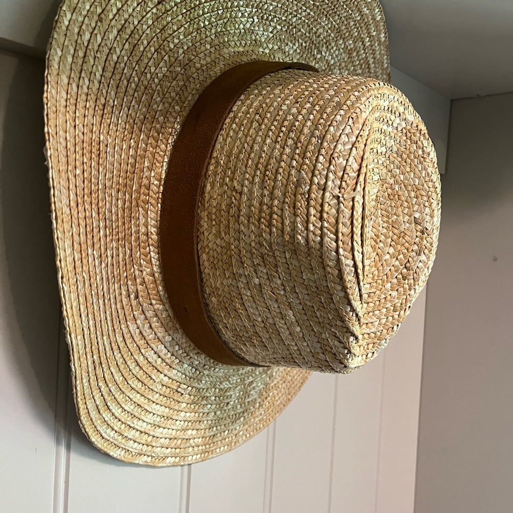 GIGI PIP Natural Straw Hat with Tan Band